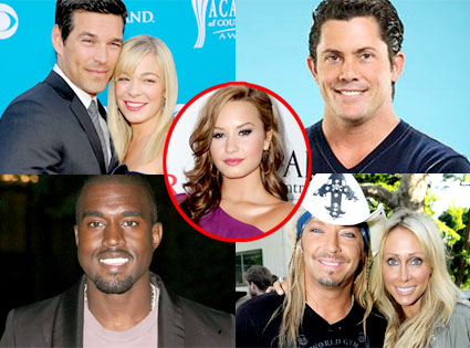 LeAnn Rimes, Eddie Cibrian, Julien Hug, Kanye West, Bret Michaels, Trish Cyrus, Demi Lovato LeAnn Rimes, Eddie Cibrian, Julien Hug, Kanye West, Bret Michaels, Trish Cyrus, Demi Lovato